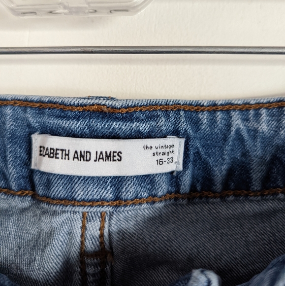 ELIZABETH AND JAMES The Vintage Straight Denim Jeans Size 16 - Picture 5 of 5